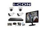 CC#16-4Pcs 2MP Jovision Full Color Camera & 17 Led Monitor Packages