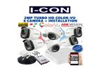 CC#28-6Pcs 2MP 1080P Hikvision ColorVu Full Color Camera Packages