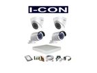 CC#4-4Pcs 2MP Full HD CCTV 1080P Hikvision Camera Packages
