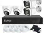 Cctv 04 Pcs Cc camera full Package 500GB HDD 4Ch xvr