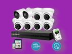 Cctv 08 Pcs Cc camera 8ch Xvr DVR total package Hikvision