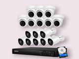 Cctv 16-Pcs Camera 16-Channel DVR Full package (Cc camera) any address