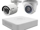 CCTV Camera 2 Pcs, 500GB and 4-Channel full Packages