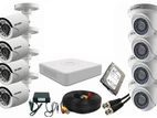 CCTV Camera combo Package for 8 Pcs with all accessories