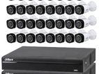 CCTV Camera, HDD & XVR Full Setup (Dahua Brand 32 pcs Packages)