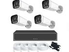 Cctv Full Package 04 pcs cc camera 4ch xvr 500gb hdd