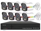 Cctv Full Package 8 Pcs Cc camera