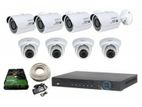 Cctv Full Package 8 Pcs Cc camera