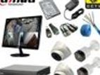 CCTV Package 4-CH 4-Pcs Camera with 17" Monitor