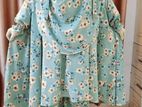 Cherry Georgette Fabric Khimar Scarf Set CG117