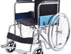 Chrome-Plated Steel Wheelchair Self-Propelled