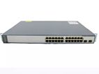 Cisco Catalyst (ws-c3750v2-24ps-s) 24-ports Switch