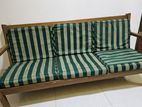 Classic Design Wooden Sofa Set with Table & Cushions