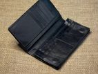 Classic Double Mobile Magnetic Long Wallet (black)
