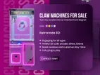 Claw machine arcade game machine(updated model)with led lights
