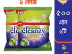 Cleanzy Detergent Powder - Lemon power (500gm × 2ps) 1Kg