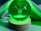 Color Changing LED 3D Crystal Ball – Deer