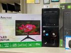 Computer Set_Core i3 ( 1st Gen)_Ram 4GB_HDD 500GB_New 19"LED Monitor