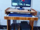 Computer, Table, Pc, Monitor, All Set For Sell.