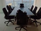 Conference Table Along with 10 Executive Chair Whole Setup