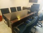 Conference table and chair set 7 Pic