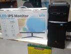 cor i3 3th gen pc 22 ince ips 100HZ monitor 2 years werntte