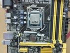 Core i3-4170 CPU + B85m Asus Motherboard এক বছর ওয়ারেন্টি