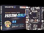 Core i3 4th gen 4gbram 240ssd gygabyte h81m mother bord win10