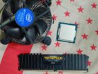 Core I3 6th Gen 3.7 Ghz with Cooler + 12 Gb Ram ddr4
