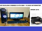 CORE I5 256SSD+6GB RAM HP BRAND +EPSON ALL IN 1