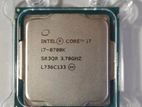 Core i7 8th Gen-8700K Coffee Lake 6-Core 3.7 GHz (4.7 Turbo)