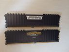 Corsair 4+4 ddr4 2400mhz ram with heatsink gaming