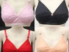Cotton Bra Boil Fabrics Multi-Color - 4 Piece Set For Girls