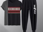 Cotton T-shirt And Trouser Set