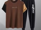 Cotton T-shirt And Trouser Set