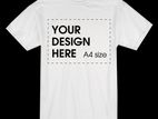 Create Your Own Custom Design casual print cotton t-shirt for men