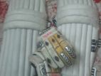 cricket gloves,thigh pads(new+double attach),leg pads and bag kit