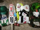 Cricket Kit All Bat Helmet Thigh Pad Gloves Pads Bag Guard Ball Dres