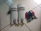 Cricket pad and gloves