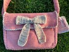 Crochet Bow Shoulder Bag