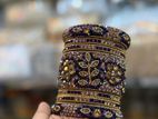 চুড়ি - Royal stone bangles Semi bridal churi