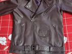 Custom made cow leather jacket size 40