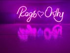 Customized neon sign