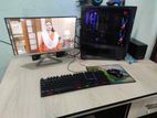 Customized desktop with 24" Monitor