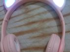 Cute Cat Ear Wireless Headphones P47 pink