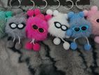 Cute fluffy keyring