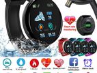 D18 Smart Watch Heart Rate Blood Pressure Fitness Tracker Waterproof