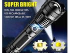 Rechargeable Zoom LED Flashlight USB Torch Light