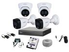 Dahua 04-Pcs CCTV Camera.