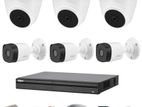 Dahua 06-Pcs CCTV Camera and XVR Full Setup